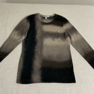 belford cashmere sweater women size L earthy tones neutral beige brown